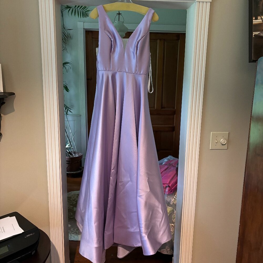 Sherri Hill Lilac Size 10 Dress - Picture 6 of 9